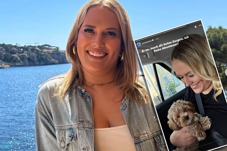 Stolz präsentiert Josimelonie (31) den kleinen Karl Heinrich.