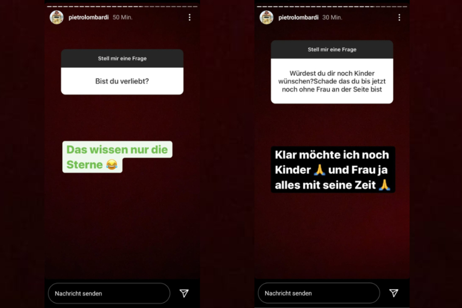 Pietro Lombardi (28) heizt mit seiner letzten Instagram-Story die Liebes-Gerüchte weiter an.