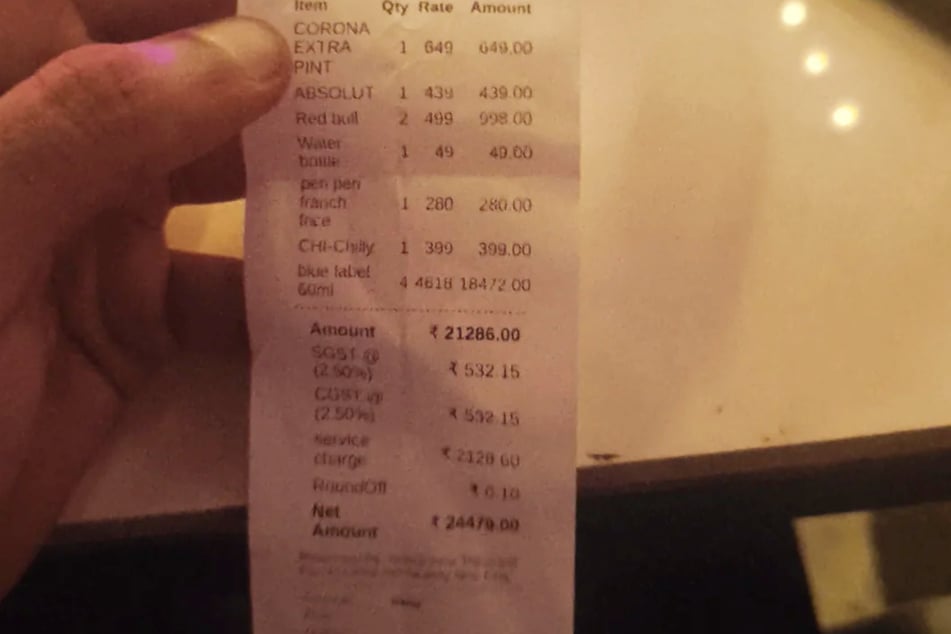 Dieser Betroffene musste rund 24.000 Rupien nach seinem Date bezahlen. Für manche Inder ist das mehr als ein ganzes Monatsgehalt.