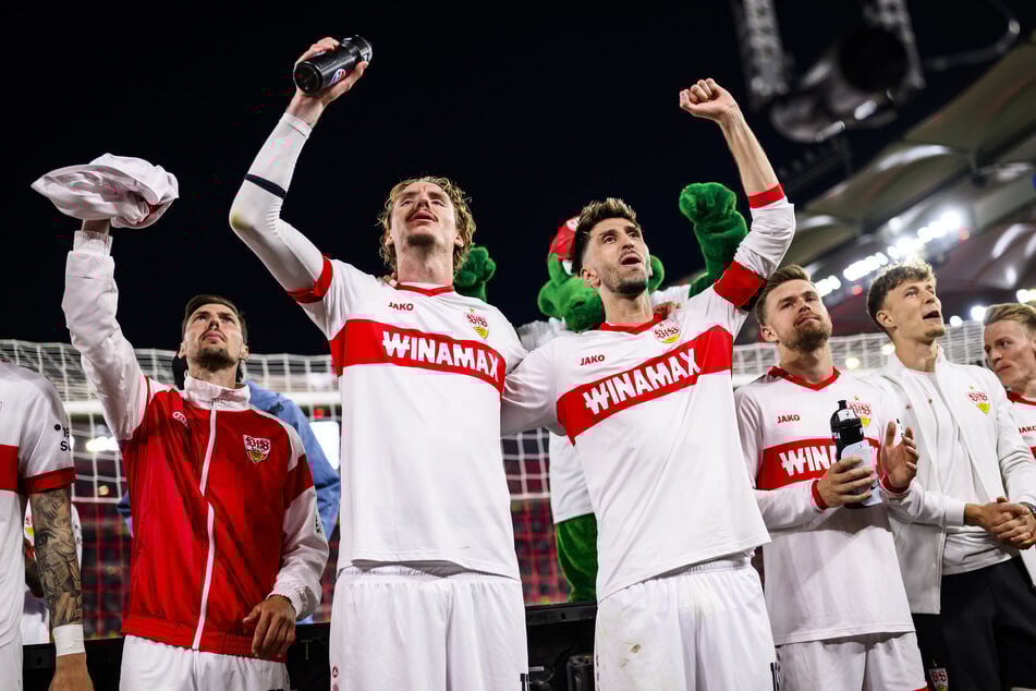 Der VfB Stuttgart hat "Winamax" kurzfristig von seinen Final-Trikots getilgt.