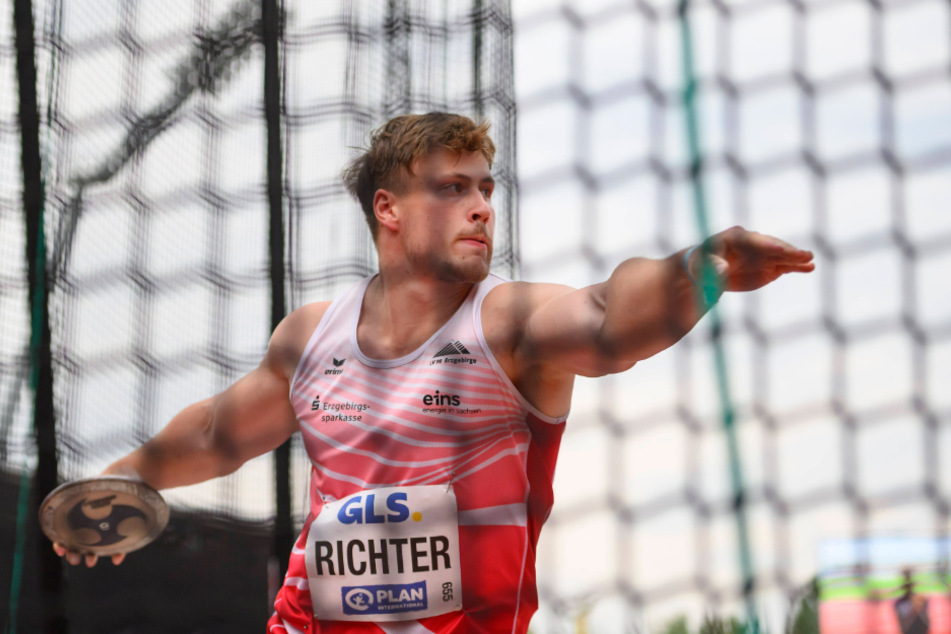 Steven Richter (20) kam in Espoo nicht an seine Rekord-Weite heran und verpasste die erhoffte Medaille.