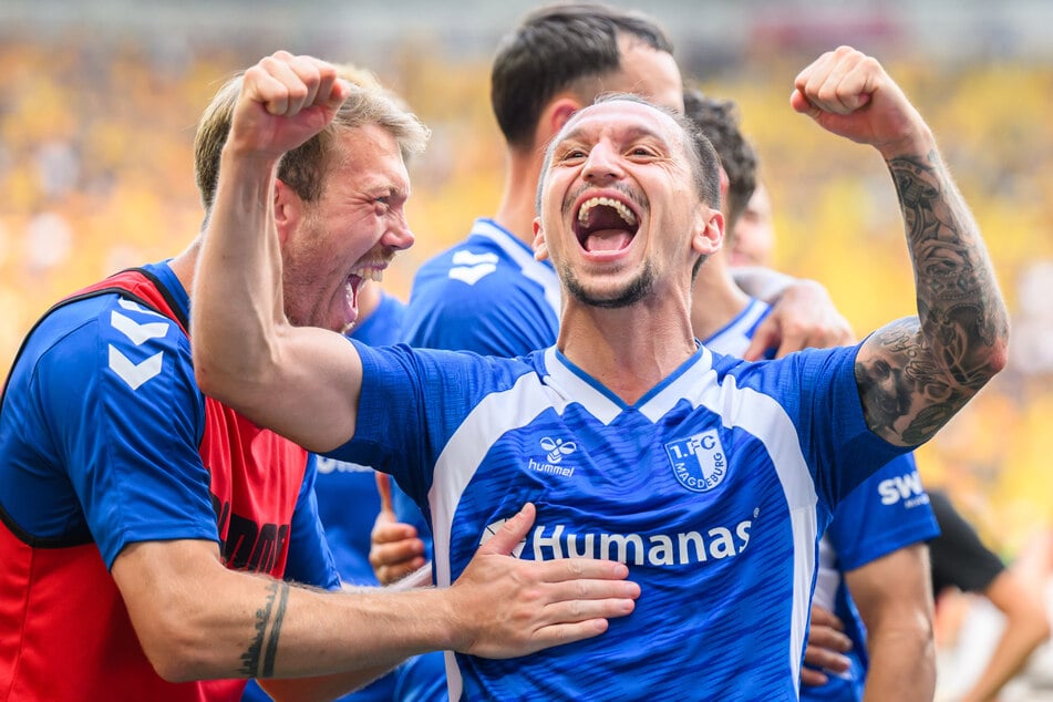 Baris Atik (31) bejubelt den 2:1-Auswärtssieg in der Hinrunde.