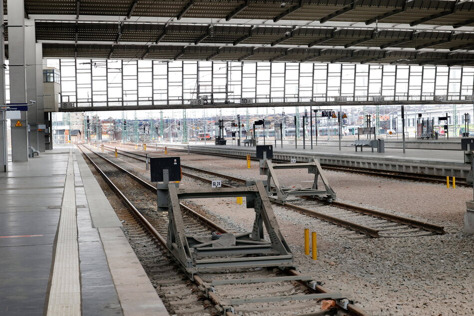 Chemnitz Hauptbahnhof: Endstation.