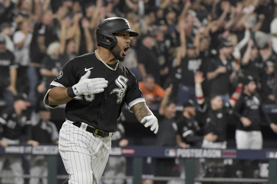 Leury Garcia hit a three-run home run in Chicago's game three win over Houston.