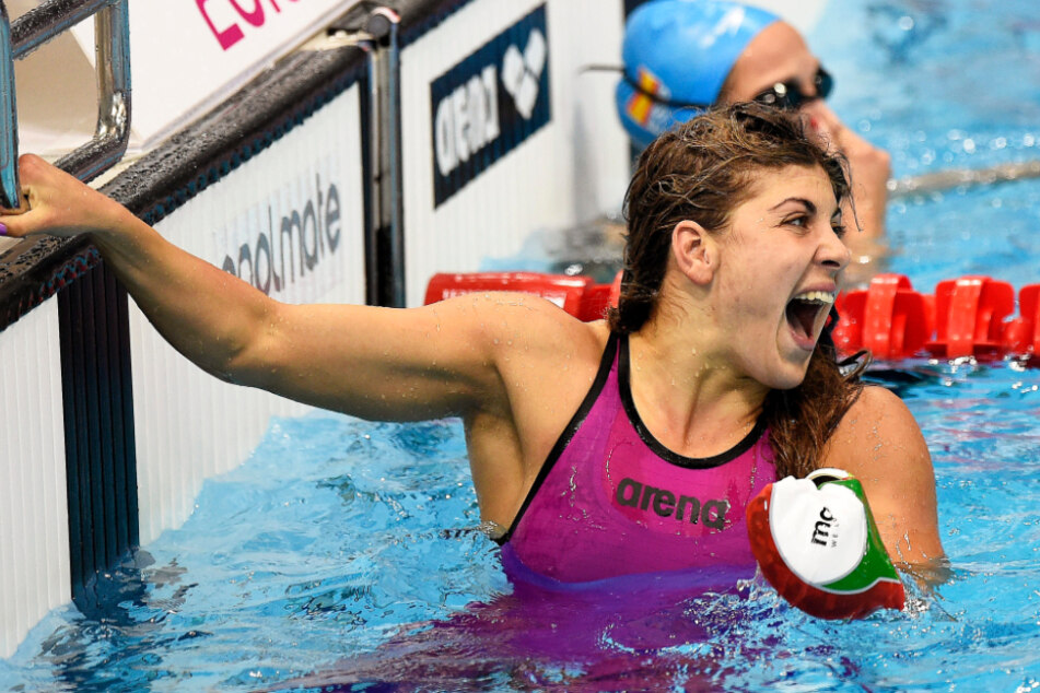 Liliana Szilagyi (25) bei der Schwimm-Europameisterschaft 2016 in London.