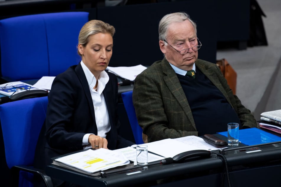 Alice Weidel und Alexander Gauland (beide AfD) hetzen gegen Ausländer.