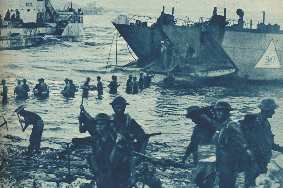 Ab dem 10. Juli 1943 landeten Briten und Amerikaner im Süden und Südosten Siziliens an.