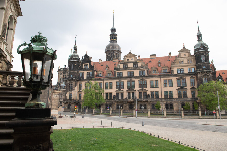 Das Residenzschloss mit dem Historischen Grünen Gewölbe der Staatlichen Kunstsammlungen Dresden.