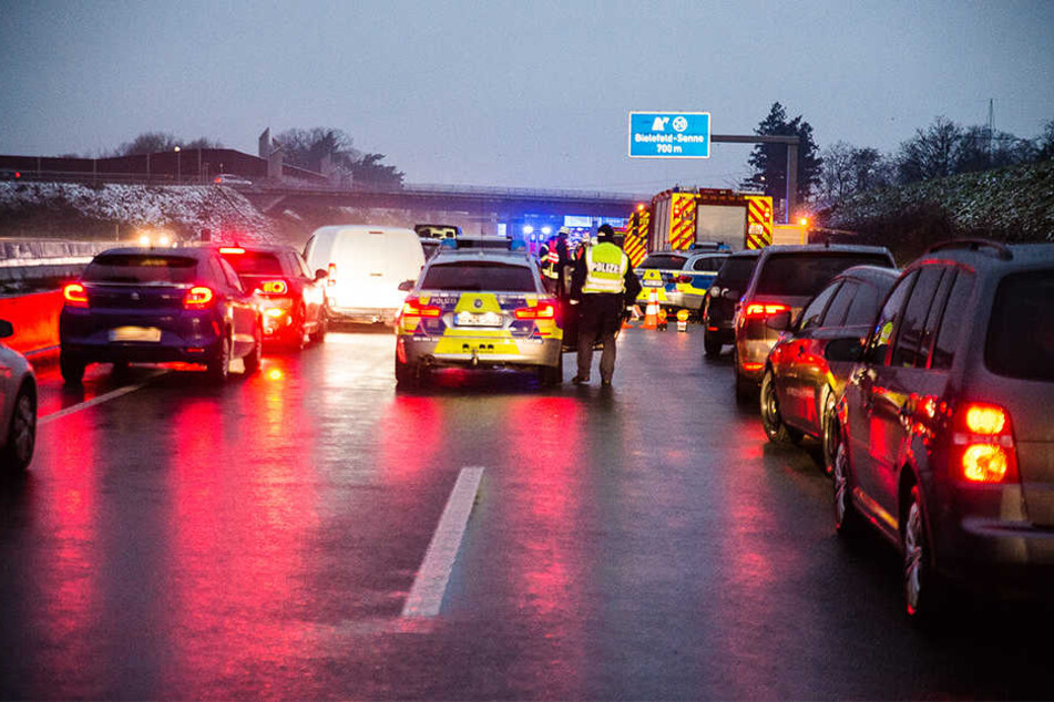 Es bildete sich ein Stau.