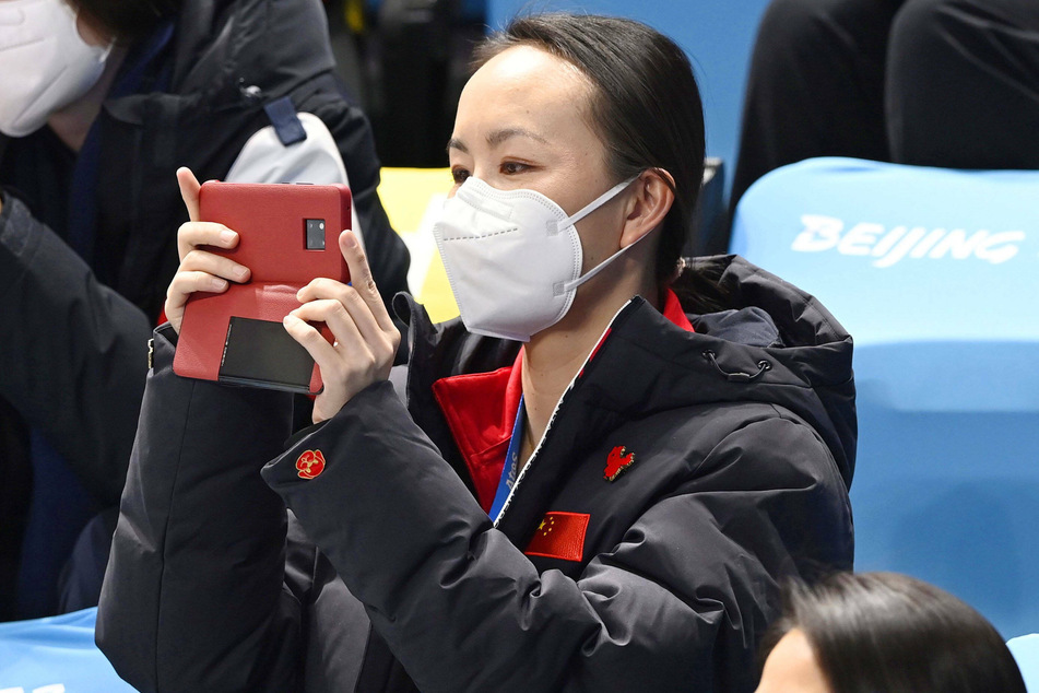 Peng Shuai pictured at the Winter Olympics in Beijing.