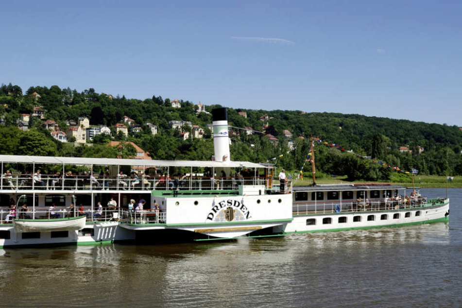 Ein Urlaubshit beim Dresdenbesuch: Raddampferfahrt auf der Elbe.