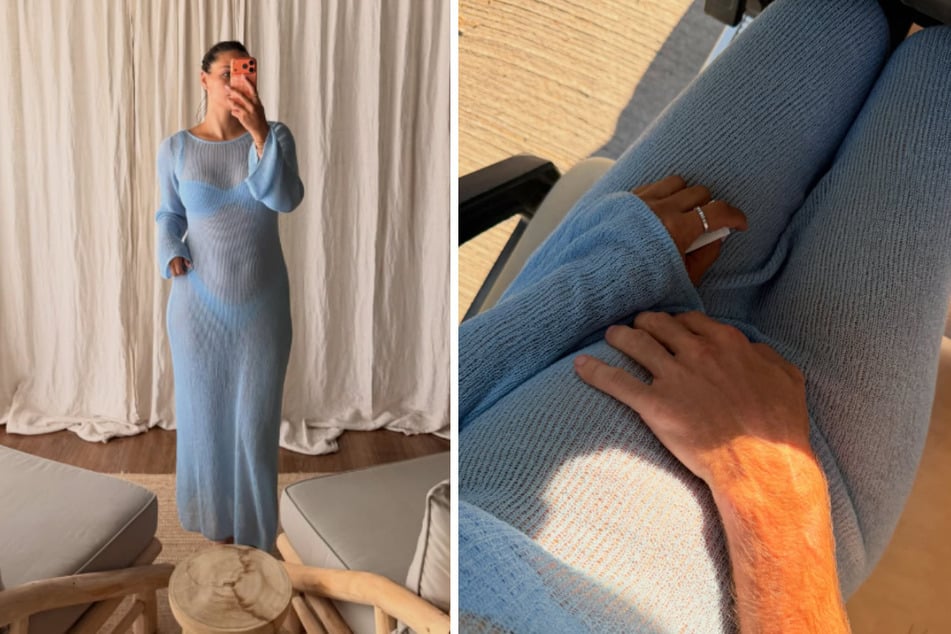 Amira Aly (33) gönnt sich vor der Geburt ihres dritten Kindes noch eine kleine Auszeit auf Mallorca.