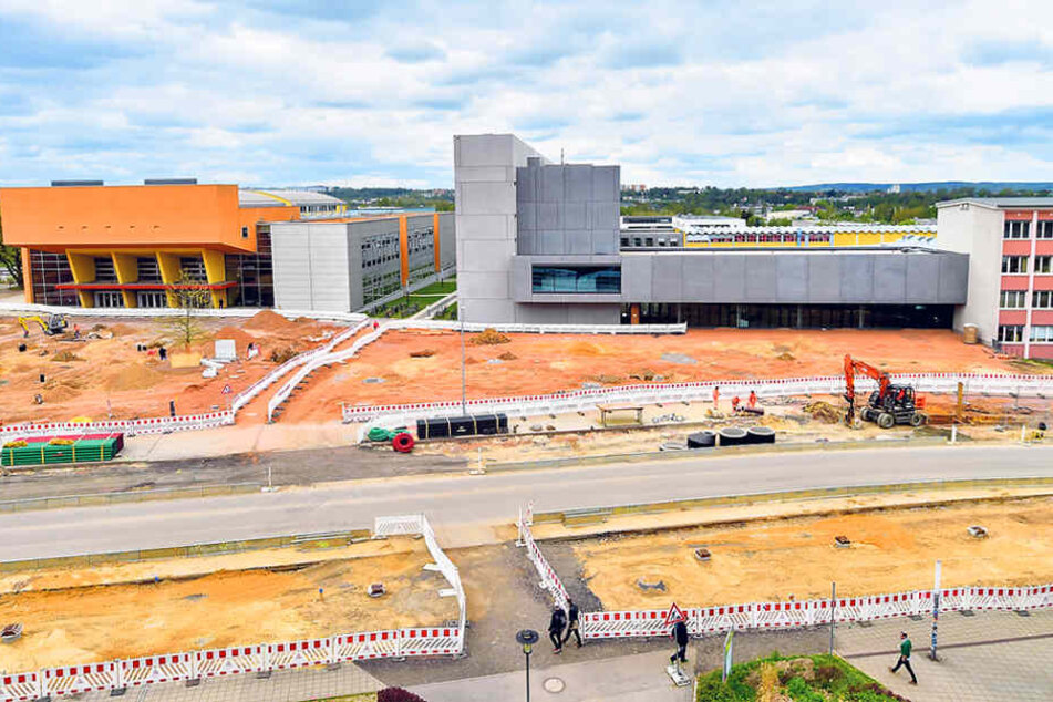 Derzeit ist der Campus Reichenhainer Straße eine Riesenbaustelle.