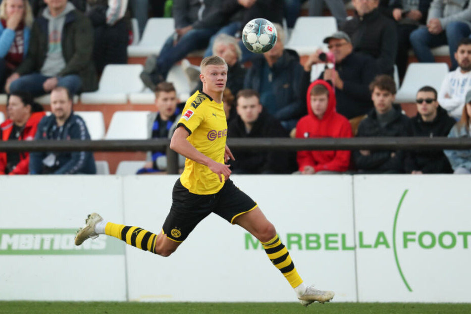 Erling Braut Haaland (19) bei seinem Testspiel-Einsatz gegen Bundesligist FSV Mainz 05.