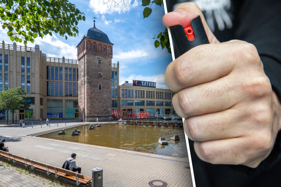 Am Stadthallenpark in der Chemnitzer Innenstadt wurde am gestrigen Dienstag ein Mann (31) durch eine Pfefferspray-Attacke verletzt. (Symbolbild)