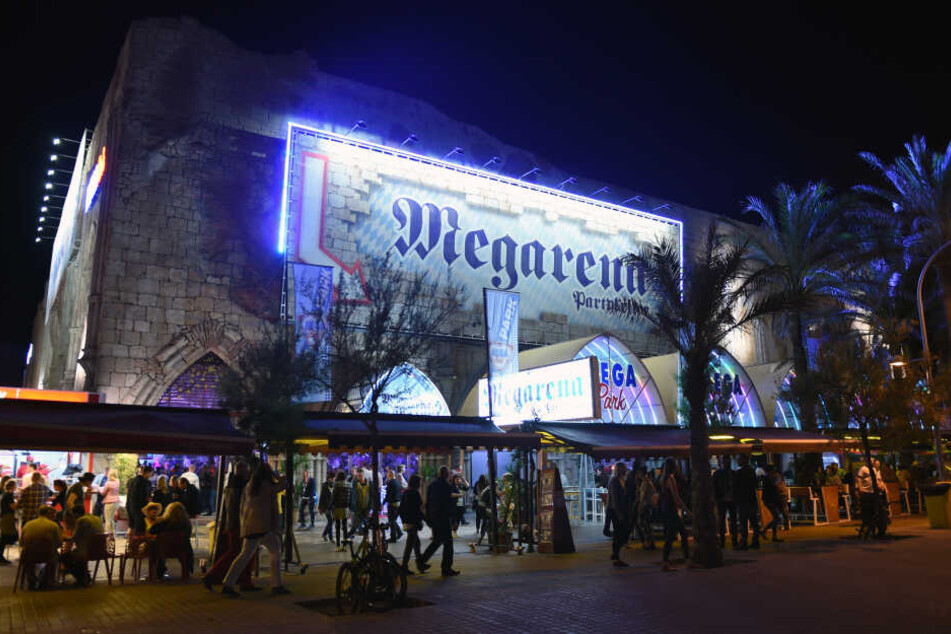 Der Megapark in S'Arenal auf Mallorca. Hier wurde der Türsteher Opfer einer offenbar rassistischen Attacke zweier Deutscher (beide 20).