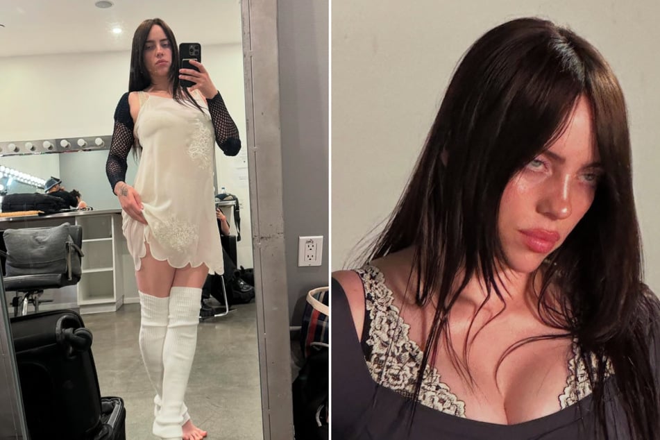 Billie Eilish shakes up her style with lace looks in new photo dump