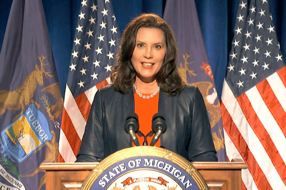 Gretchen Whitmer während des Parteitages der US-Demokraten im August 2020.