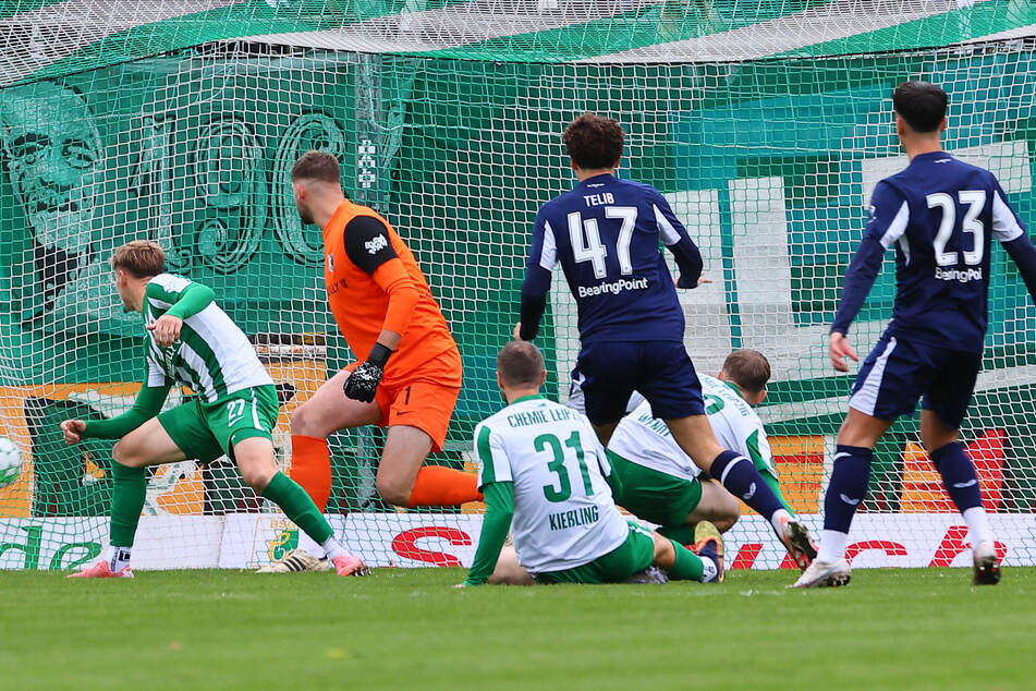 Kalte Dusche für Chemie, die bereits nach einer Minute gegen die zweite Mannschaft von Hertha BSC zurücklagen.