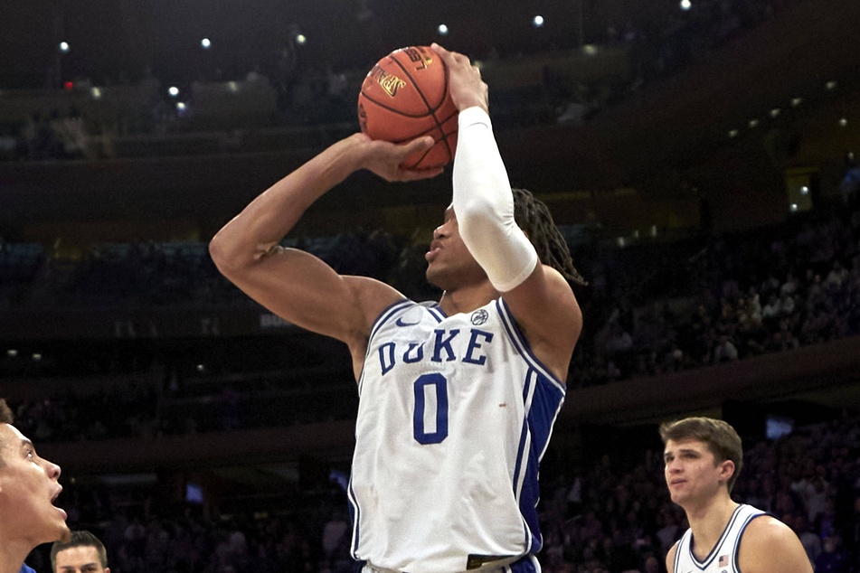 Blue Devils forward Wendell Moore Jr. led his team with a triple-double on Friday night.