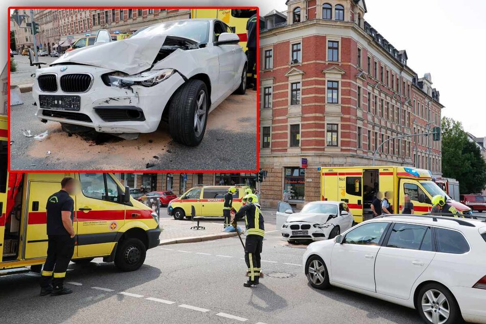 Bei Rot gefahren? Kreuzungscrash auf Chemnitzer Sonnenberg