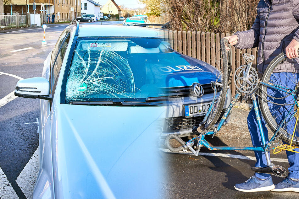 Mercedes-Fahrer sieht Mann auf Rennrad nicht: Heftiger Unfall mit einem Schwerverletzten!
