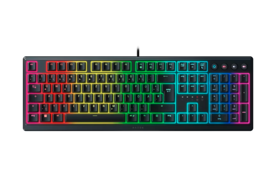 Die Gamingtastatur "Razer Ornata V3" hat ein flaches und kompaktes Design und verfügt über zehn Beleuchtungszonen.