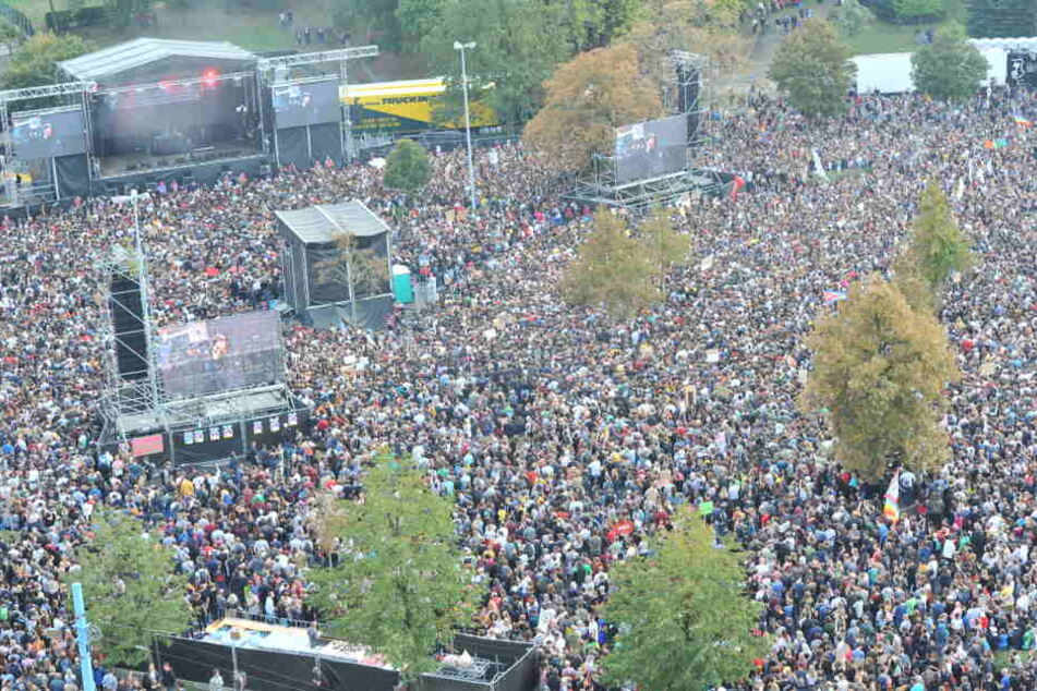 Zum #wirsindmehr-Festival am 3. September kamen rund 65.000 Besucher nach Chemnitz.