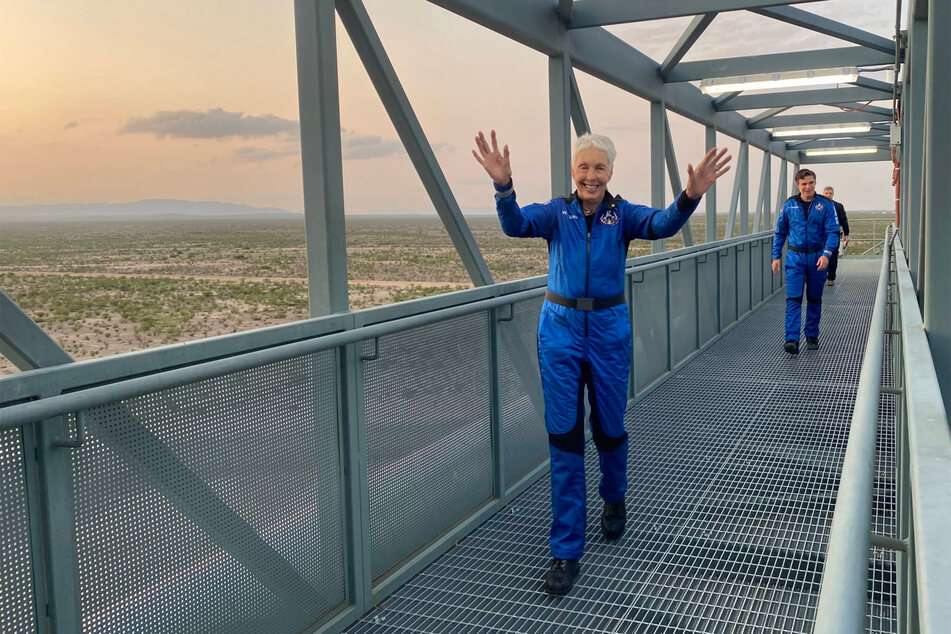 Wally Funk is the oldest woman to ever go into space.