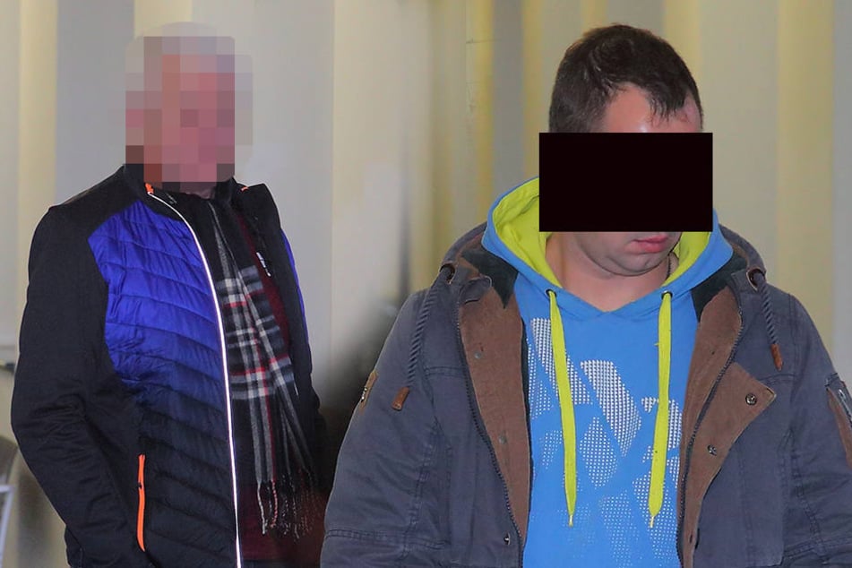 Thomas O. (38, re.) schleppte einen Benz ab. Falschparker Adolf H. (64, li.) musste im Gericht als Zeuge aussagen.