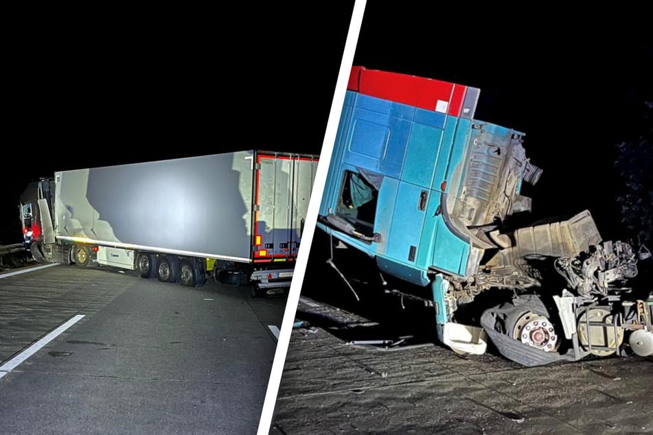 Unfall A2: Lkw-Crash auf A2: 58-Jähriger wollte Laster mitten auf der Straße reparieren!