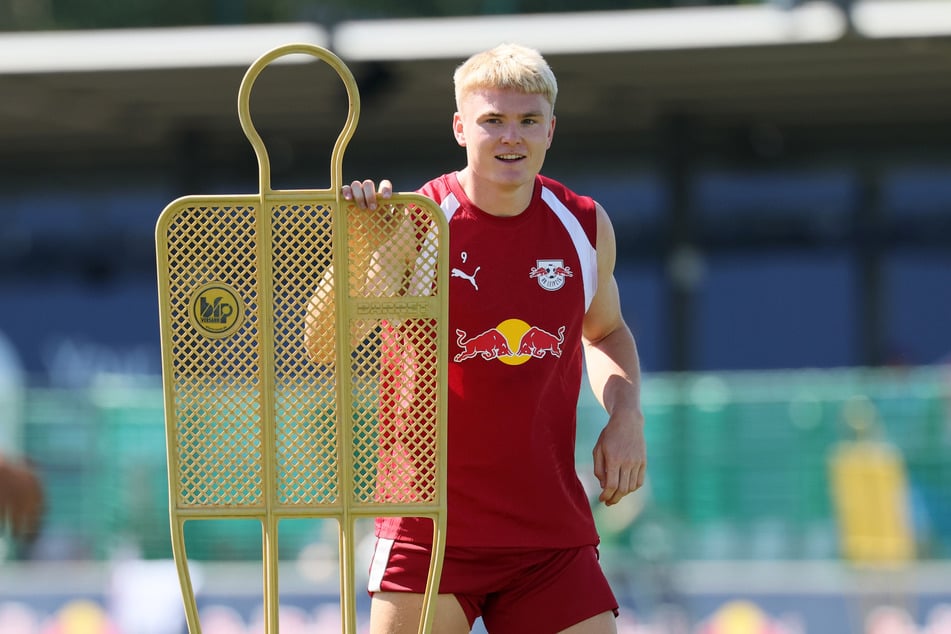 Conrad Harder (21) kam vergangene Saison erst auf den letzten Drücker zu RB Leipzig.