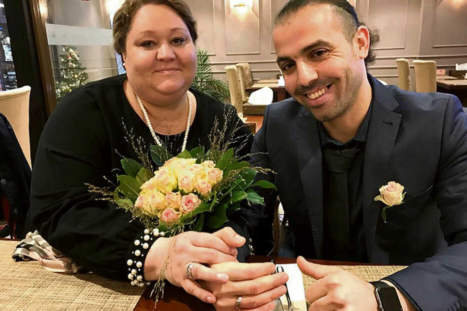 Bei ihrer Hochzeit vergangenes Jahr waren Belinda (44) und Houssam (35) noch glücklich.