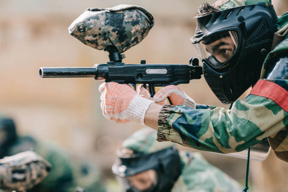 So sieht eine Paintballwaffe aus. (Symbolbild)