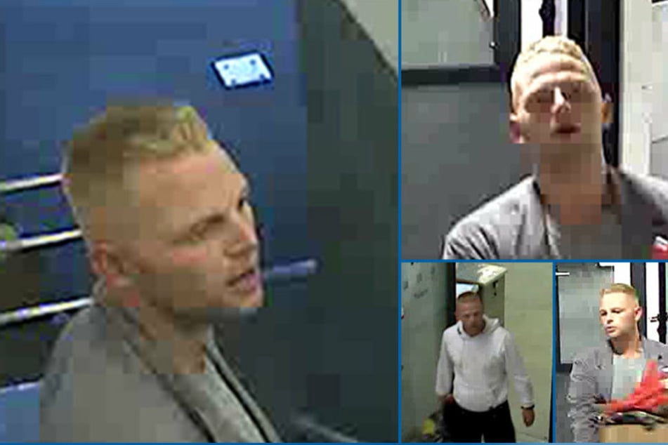 Mit diesen Fotos fahndet die Polizei nach dem mutmaßlichen Täter.