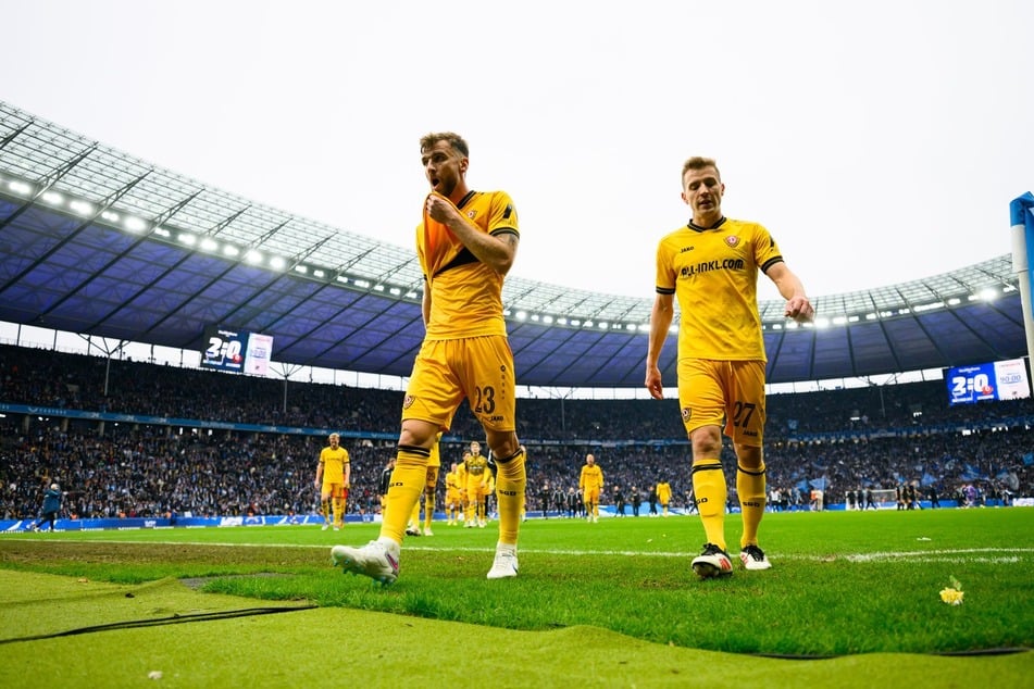 Nach dem nächsten Rückschlag gegen Hertha hofft Niklas Hauptmann (r.) endlich auf ein Erfolgserlebnis.