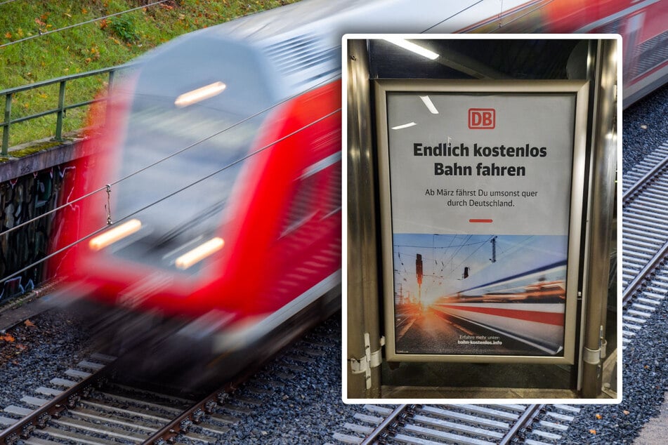 "Endlich kostenlos Bahnfahren": So reagiert DB auf Werbe-Plakat