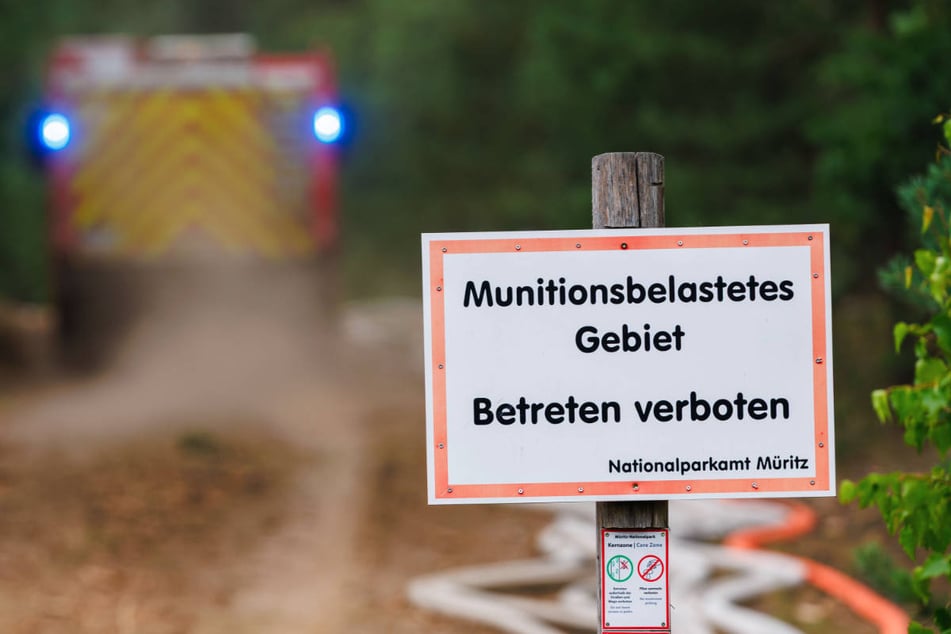 Aufgrund der starken Munitionsbelastung darf das Gebiet nicht betreten werden.