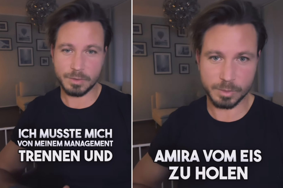 Sebastian Pannek (37) erklärt in einem Instagram-Video, warum er sich von seinem Management getrennt hat und welche Rolle Amira dabei spielt.