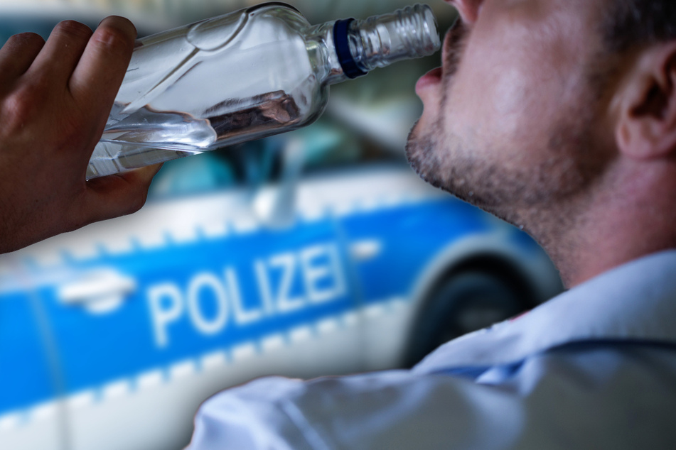 Plauen: Mann säuft Schnaps-Flasche im Supermarkt komplett aus