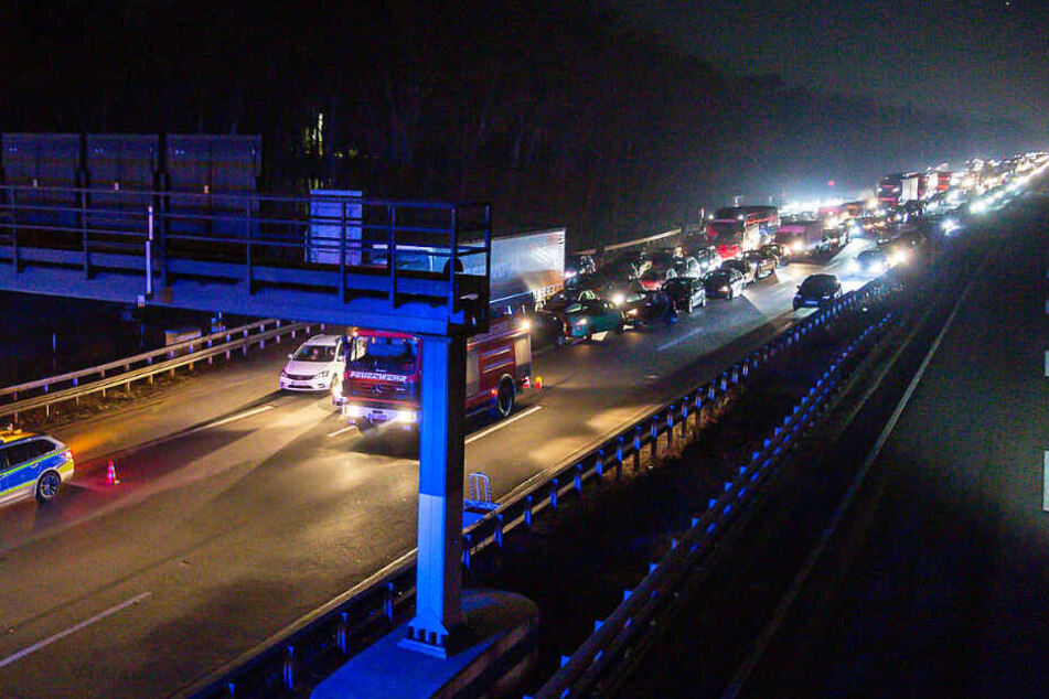 Es bildete sich ein langer Stau auf der Autobahn 3.