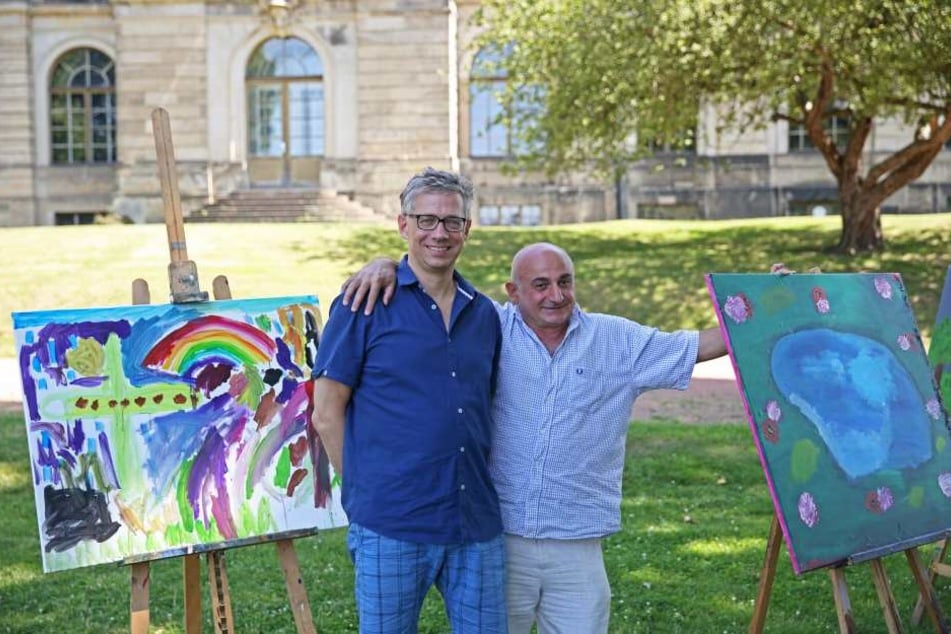 Festival-Chef Jörg Polenz (53) und der künstlerische Leiter Aleko Adamia (55,
l.) haben ein Programm mit 119 Veranstaltungen zusammengestellt.