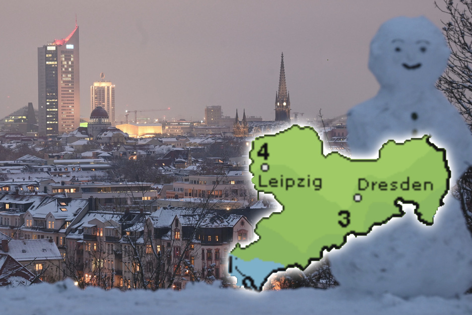 In Leipzig und dem Rest von Sachsen ist am Wochenende mit Schneefall zu rechnen.