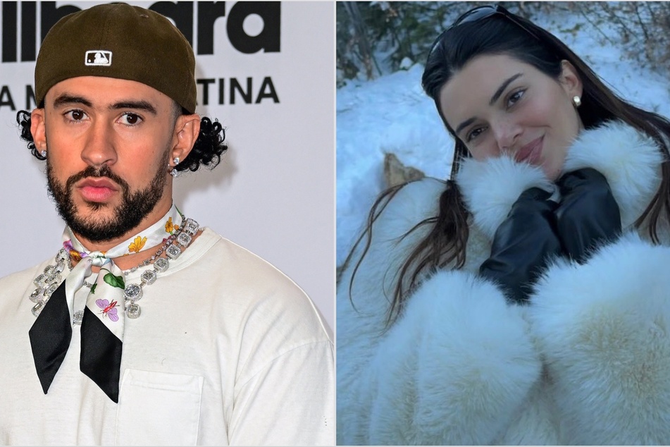 Did Bad Bunny throw a subtle dig at Kendall Jenner (r) after their supposed split?