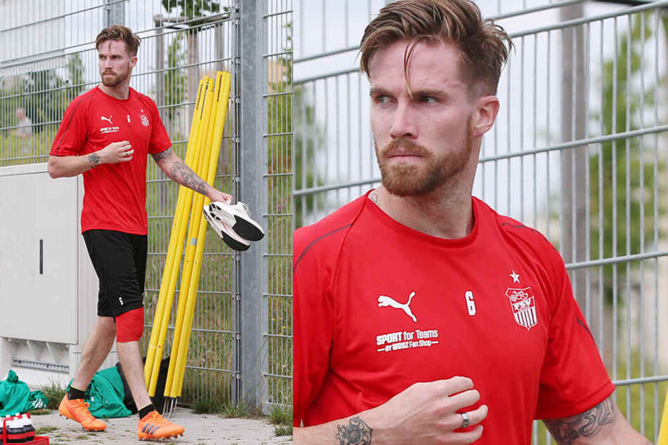 Bryan Gaul musste das Training abbrechen.