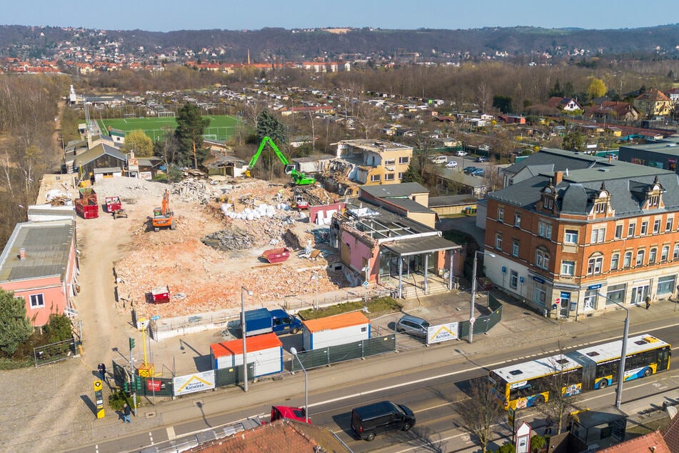 So sieht das Areal heute aus. Die meisten Operetten-Gebäude sind schon komplett abgerissen.