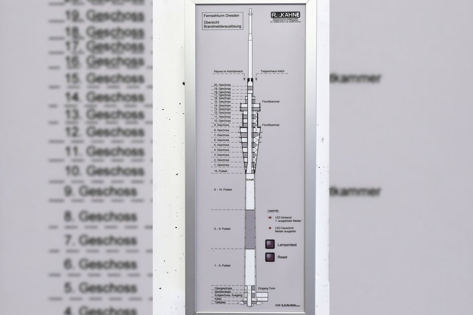 Insgesamt gibt es sogar 20 Geschosse im Turm.