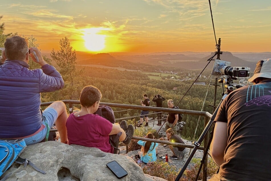 Auch in der Sächsischen Schweiz ein ähnliches Bild.