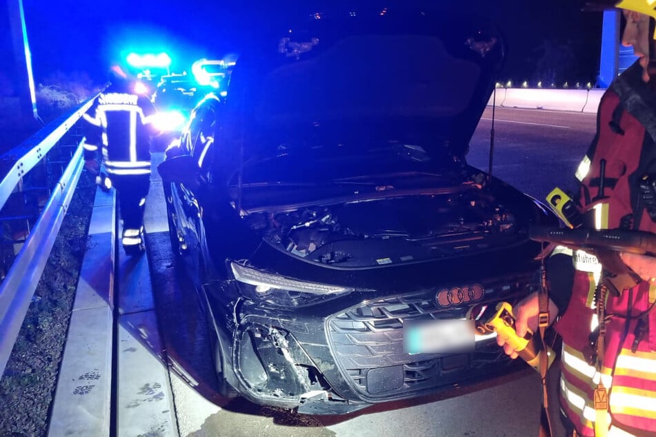 Dieser Audi hat den Opel gerammt.