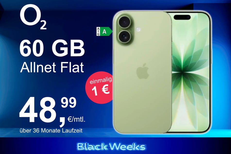 Das neue iPhone 17 inkl. 60 GB Datenvolumen für nur 1 Euro exklusiv bei o2.